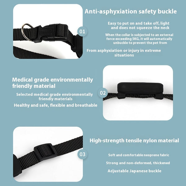 GPS Pet Tracker Collar - Real-Time Location